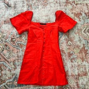 Zara red dress